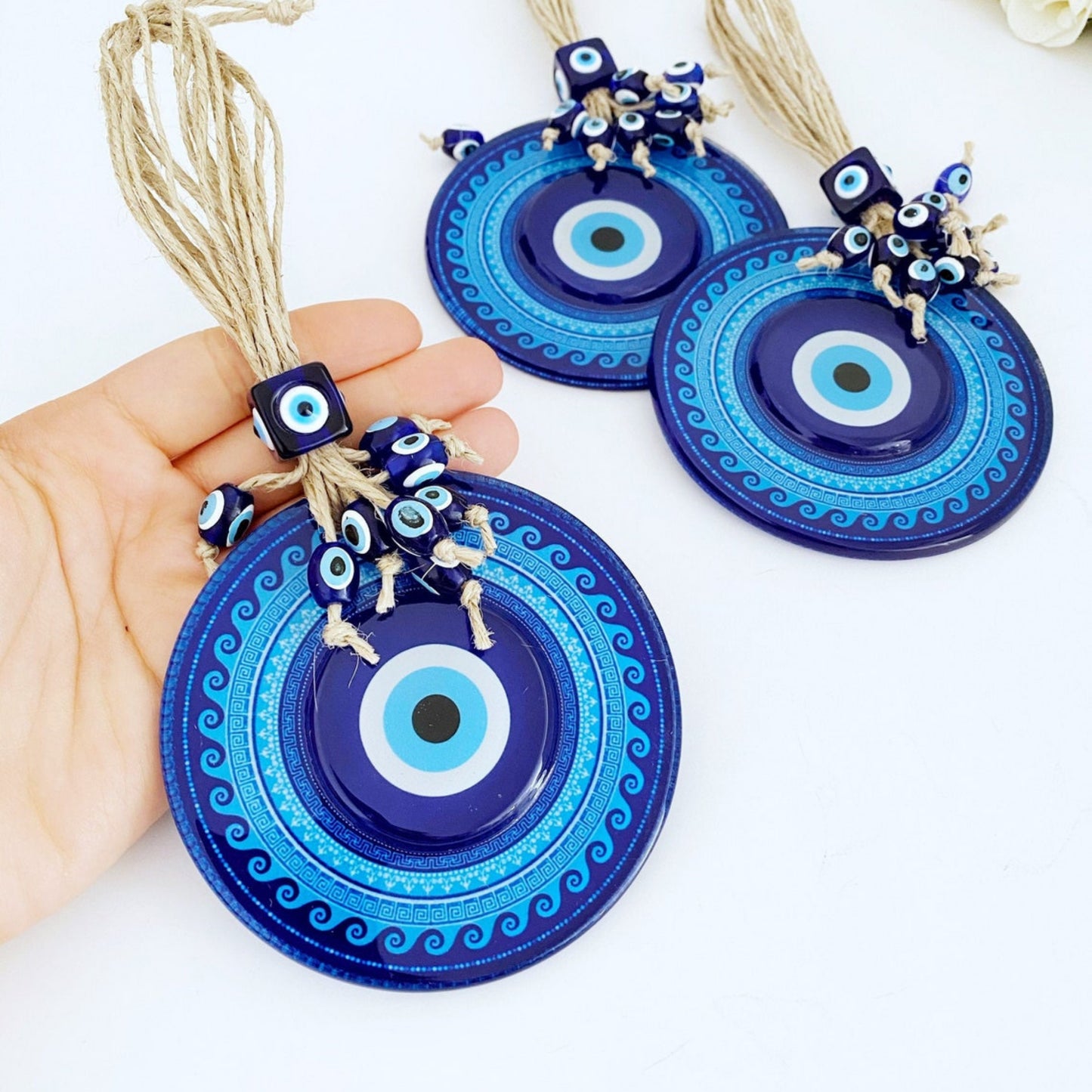 Large Glass Evil Eye Wall Hanging