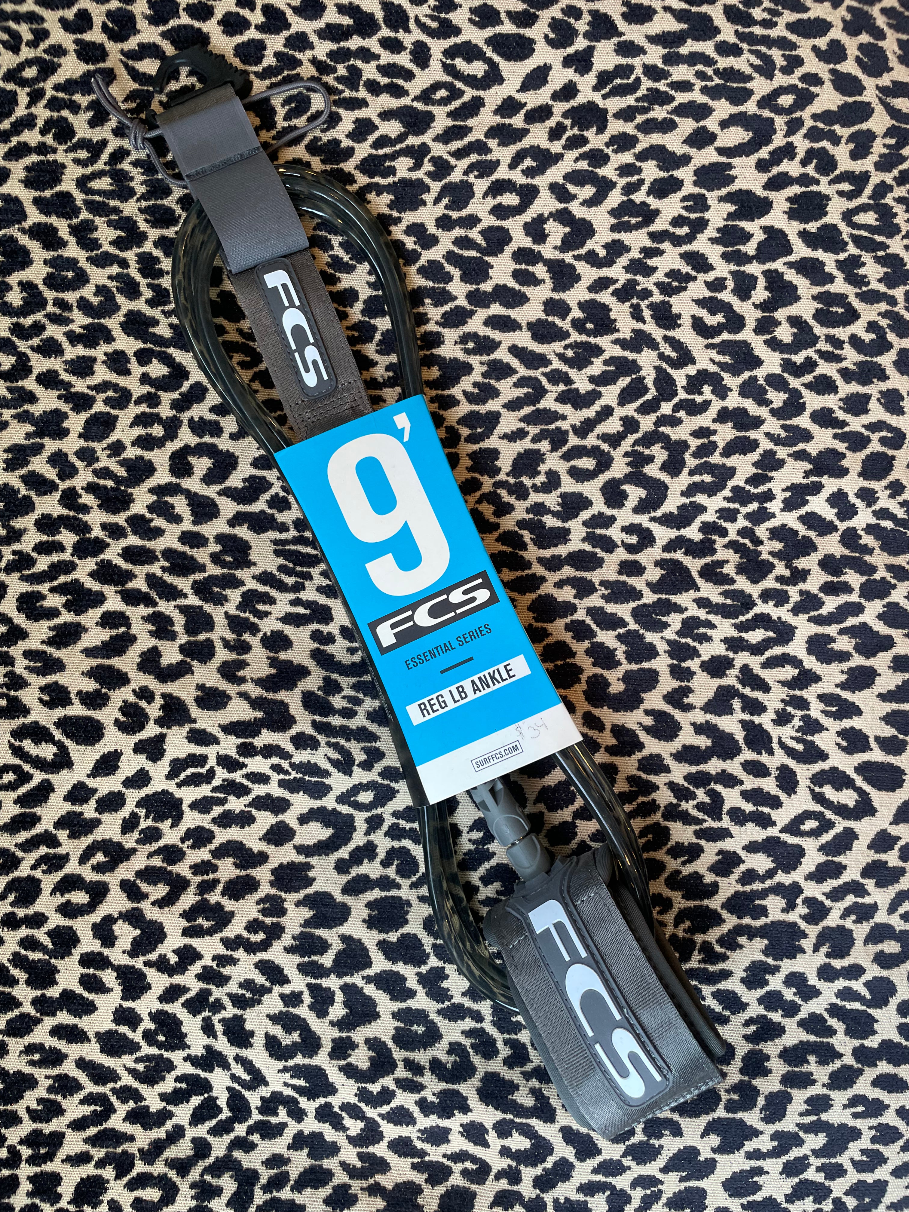 FCS LONGBOARD ANKLE ESSENTIAL LEASH 9' エフシーエス ロングボード